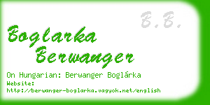 boglarka berwanger business card